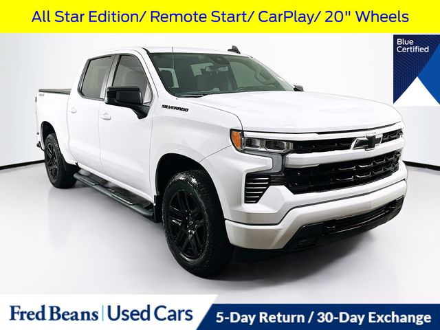 Summit White 2023 Chevrolet Silverado 1500 Pickup Truck Four-Wheel Drive Automatic