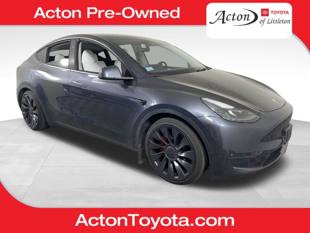 Gray 2025 Tesla Model Y Performance AWD SUV / Crossover All-Wheel Drive 1-Speed Automatic