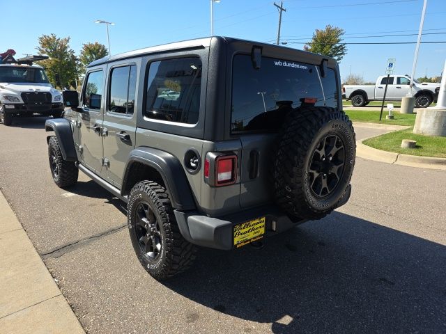 2021 Jeep Wrangler Unlimited Willys - Sting-Gray Clearcoat exterior view 7