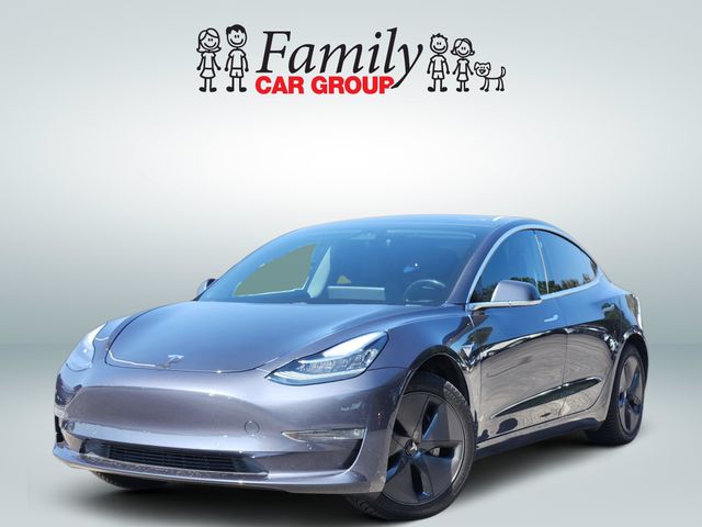 Solid Black 2019 Tesla Model 3 Sedan Rear-Wheel Drive 1-Speed Automatic