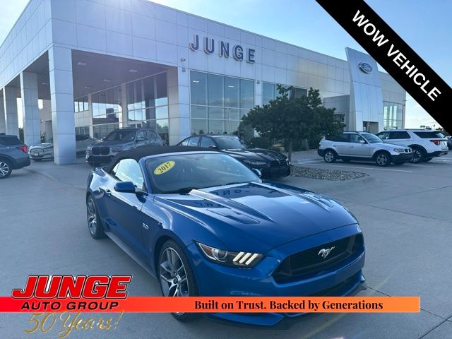 Lightning Blue Metallic 2017 Ford Mustang Convertible Rear-Wheel Drive 6-Speed Automatic
