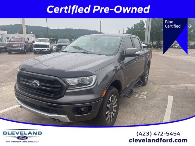 Gray (Magnetic) 2019 Ford Ranger Lariat SuperCrew 4WD Pickup Truck Four-Wheel Drive Automatic