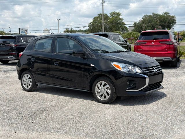 Jet Black Metallic 2024 Mitsubishi Mirage Hatchback Front-Wheel Drive Continuously Variable Transmission