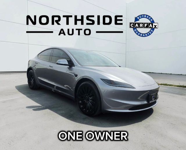 Silver 2025 Tesla Model 3 Sedan Rear-Wheel Drive 1-Speed Automatic