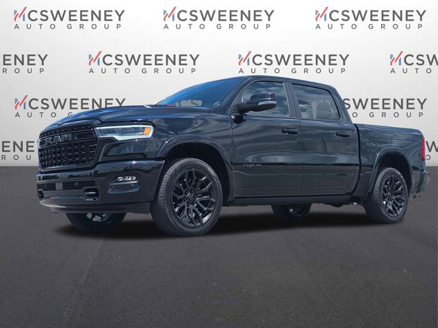 Diamond Black Crystal Pearlcoat 2025 RAM 1500 Pickup Truck Four-Wheel Drive 8-Speed Automatic