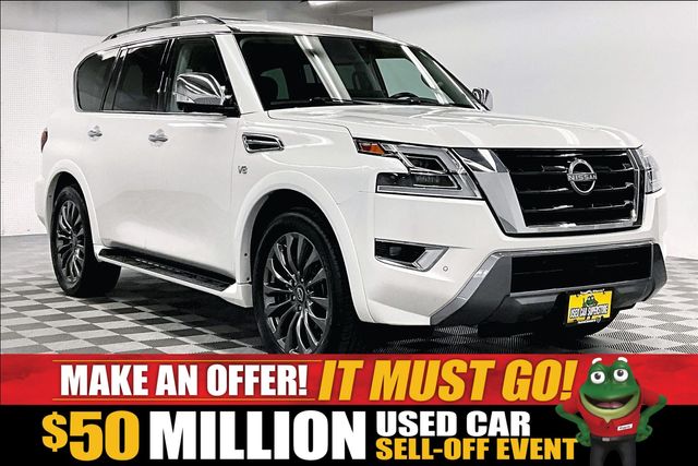 Aspen White Tricoat 2021 Nissan Armada SUV / Crossover Four-Wheel Drive 7-Speed Automatic