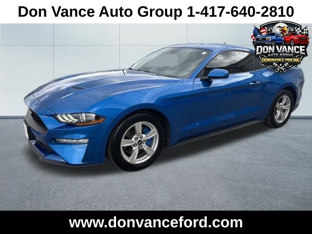 Velocity Blue Metallic 2021 Ford Mustang EcoBoost Coupe RWD Coupe Rear-Wheel Drive Automatic