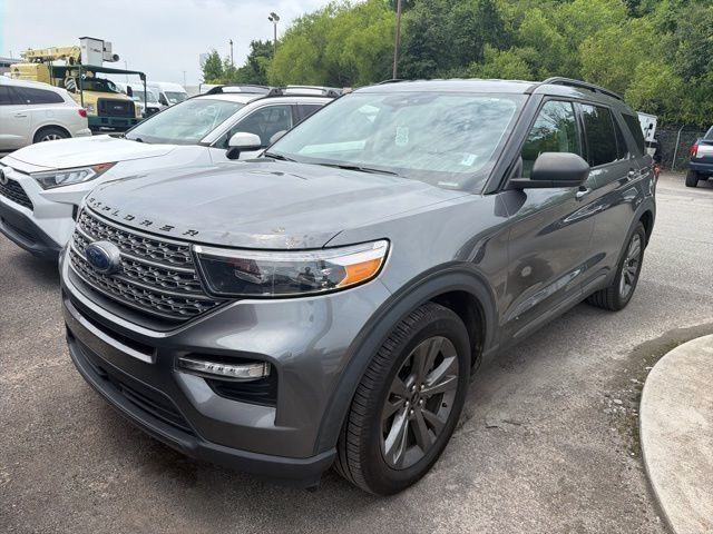 Gray Metallic 2021 Ford Explorer XLT RWD SUV / Crossover Rear-Wheel Drive Automatic