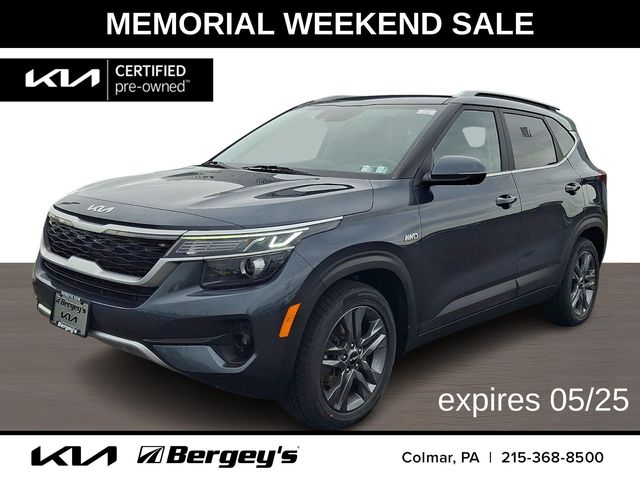 Gravity Gray 2022 Kia Seltos S AWD SUV / Crossover All-Wheel Drive Continuously Variable Transmission