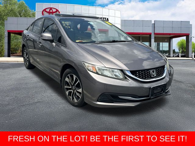 Gray 2013 Honda Civic Sedan Front-Wheel Drive 5-Speed Automatic