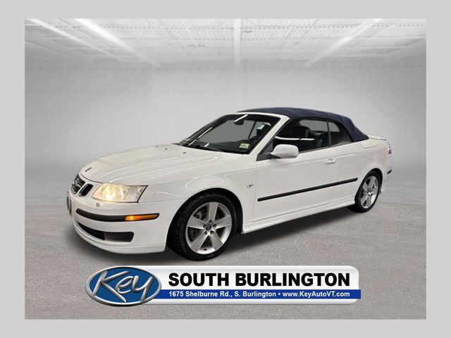 Arctic White 2007 Saab 9-3 Convertible Front-Wheel Drive 6-Speed Manual