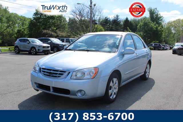 Blue 2006 Kia Spectra EX Sedan Front-Wheel Drive 4-Speed Automatic Overdrive