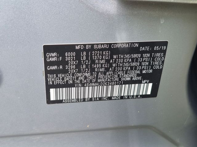 Used 2019 Subaru Ascent Limited 4D Sport Utility