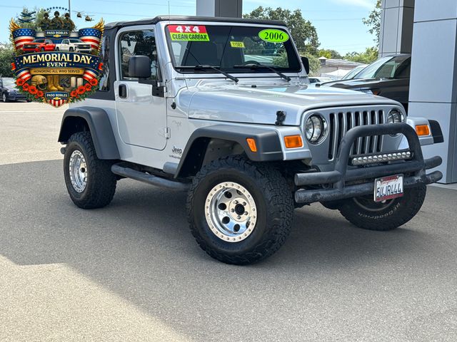 Bright Silver Metallic Clearcoat 2006 Jeep Wrangler X SUV / Crossover Four-Wheel Drive 4-Speed Automatic