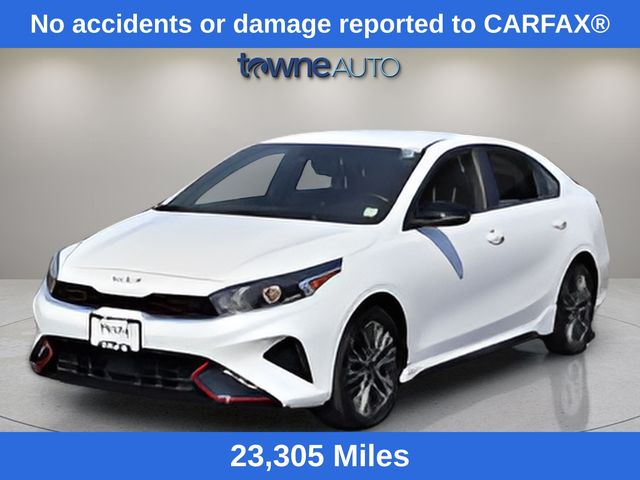 Snow White Pearl 2024 Kia Forte GT-Line FWD Sedan Front-Wheel Drive Continuously Variable Transmission
