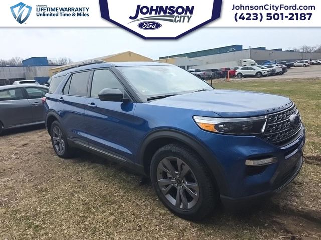 Blue Metallic 2022 Ford Explorer XLT AWD SUV / Crossover All-Wheel Drive Automatic