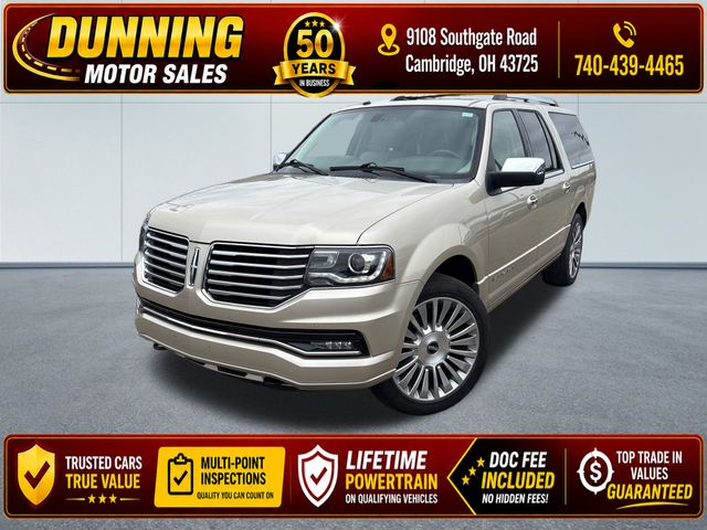 Palladium White Gold Metallic 2017 Lincoln Navigator L Select 4WD SUV / Crossover Four-Wheel Drive 6-Speed Automatic