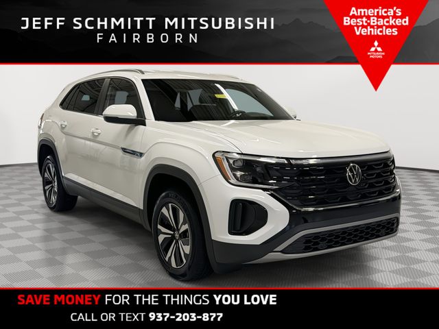 Pure White 2024 Volkswagen Atlas Cross Sport SUV / Crossover All-Wheel Drive 8-Speed Automatic