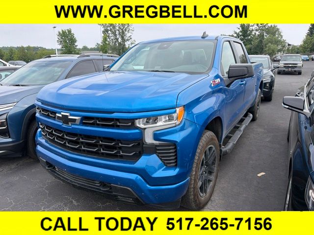 Glacier Blue Metallic 2023 Chevrolet Silverado 1500 Pickup Truck Four-Wheel Drive Automatic