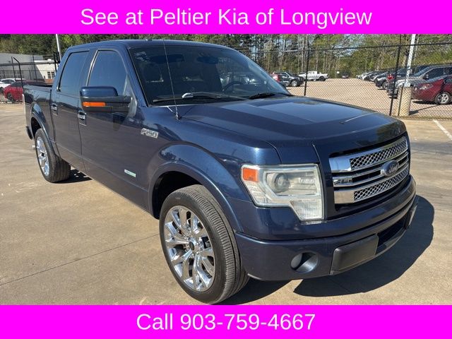 Blue 2014 Ford F-150 Limited SuperCrew Pickup Truck 4X2 6-Speed Automatic