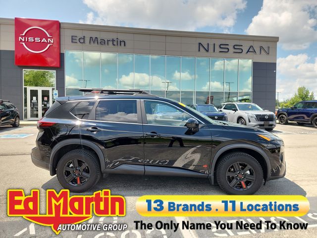 Super Black 2025 Nissan Rogue SUV / Crossover All-Wheel Drive Continuously Variable Transmission