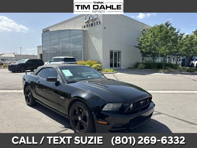 Black 2013 Ford Mustang Convertible Rear-Wheel Drive 6-Speed Automatic