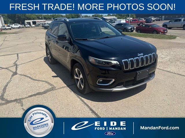 Diamond Black Crystal Pearlcoat 2020 Jeep Cherokee SUV / Crossover Four-Wheel Drive 9-Speed Automatic