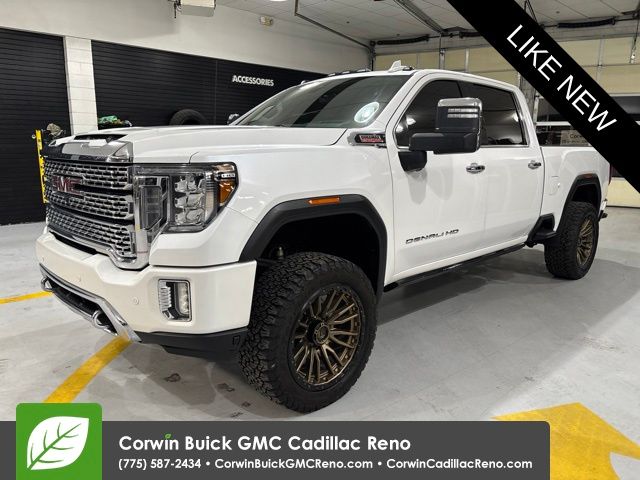 White Frost 2021 GMC Sierra 2500HD Pickup Truck Four-Wheel Drive Automatic