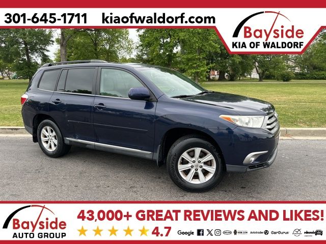 Nautical Blue Metallic 2013 Toyota Highlander FWD SUV / Crossover Front-Wheel Drive 5-Speed Automatic Overdrive