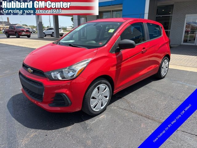 Red Hot 2017 Chevrolet Spark Hatchback Front-Wheel Drive Continuously Variable Transmission