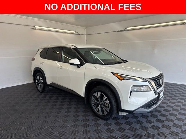 Pearl White 2022 Nissan Rogue SUV / Crossover Front-Wheel Drive Continuously Variable Transmission