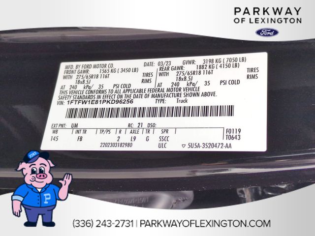 Used 2023 Agate Black Metallic Ford XLT image 36