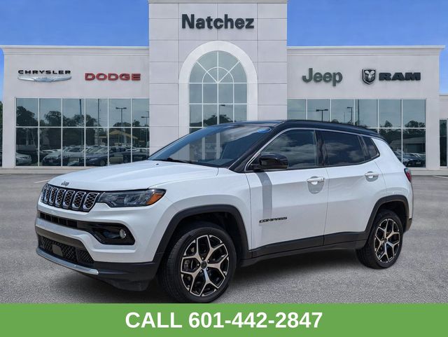 Bright White Clearcoat 2025 Jeep Compass SUV / Crossover Four-Wheel Drive 8-Speed Automatic