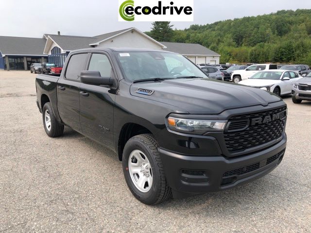 Diamond Black Crystal Pearlcoat 2025 RAM 1500 Tradesman Crew Cab 4WD Pickup Truck Four-Wheel Drive 8-Speed Automatic