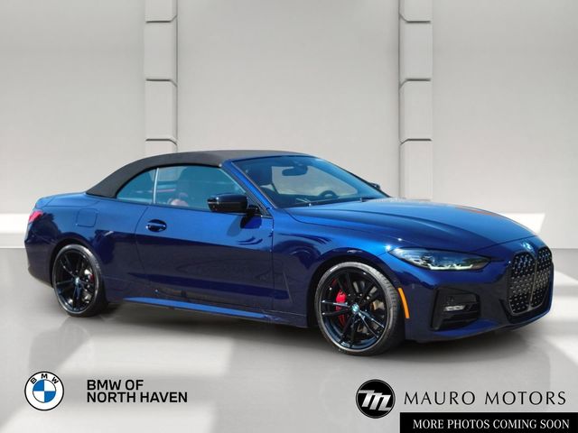 Tanzanite Blue II Metallic 2024 BMW 4 Series Convertible Rear-Wheel Drive 8-Speed Automatic