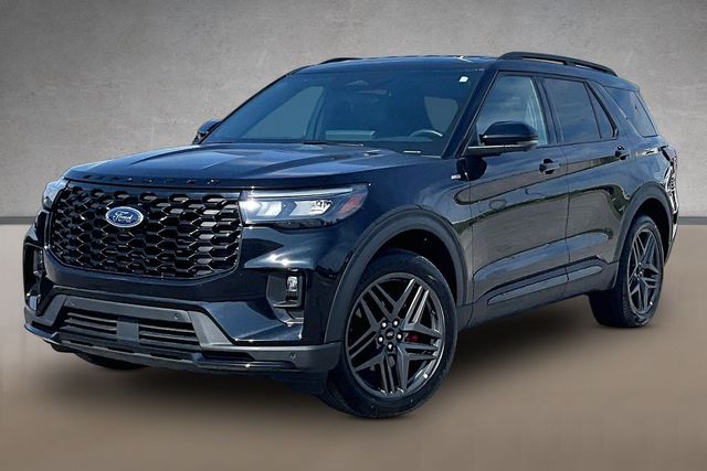 Agate Black Metallic 2025 Ford Explorer ST-Line AWD SUV / Crossover All-Wheel Drive Automatic
