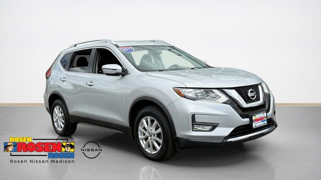 Brilliant Silver 2017 Nissan Rogue SV AWD SUV / Crossover All-Wheel Drive Continuously Variable Transmission