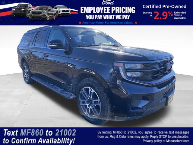 Black Metallic 2025 Ford Expedition MAX Active 4WD SUV / Crossover Four-Wheel Drive Automatic