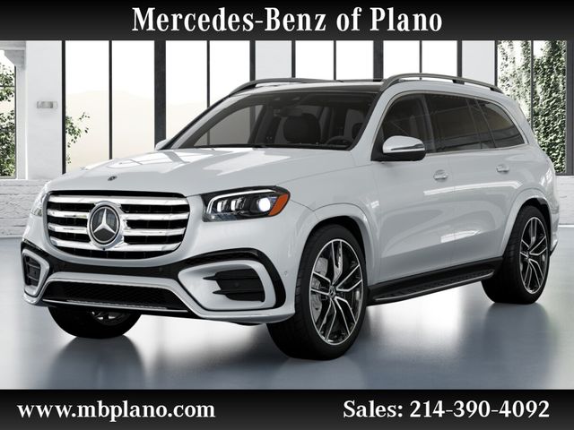 Moonlight White Metallic 2025 Mercedes-Benz GLS 580 4MATIC SUV / Crossover All-Wheel Drive 9-Speed Automatic