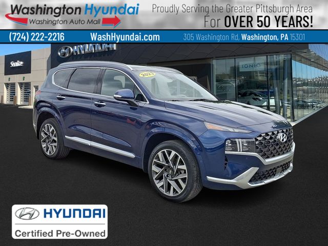Stormy Blue 2023 Hyundai Santa Fe SUV / Crossover All-Wheel Drive Automatic