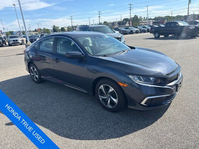 Gray 2020 Honda Civic Sedan Front-Wheel Drive Continuously Variable Transmission