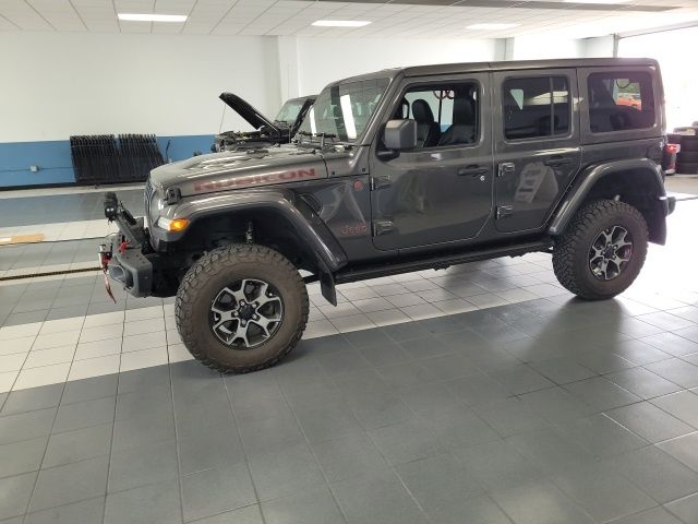 Used 2018 Granite Crystal Metallic Clearcoat Jeep Unlimited Rubicon image 4