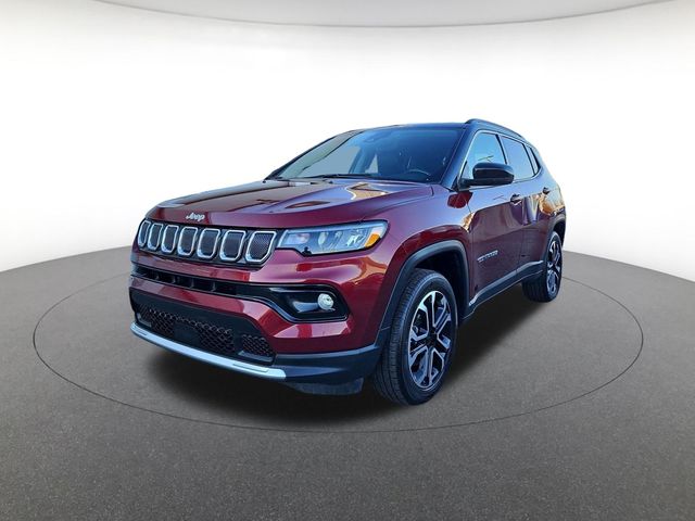 Velvet Red Pearlcoat 2022 Jeep Compass Limited 4WD SUV / Crossover Four-Wheel Drive 9-Speed Automatic