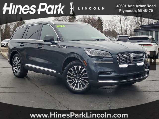 Blue Metallic 2024 Lincoln Aviator Reserve AWD SUV / Crossover All-Wheel Drive Automatic