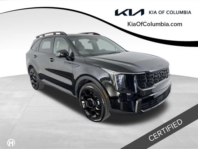 Ebony Black 2025 Kia Sorento SUV / Crossover All-Wheel Drive 8-Speed Dual Clutch