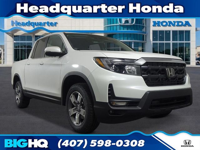 Platinum White 2026 Honda Ridgeline RTL AWD Pickup Truck All-Wheel Drive 9-Speed Automatic