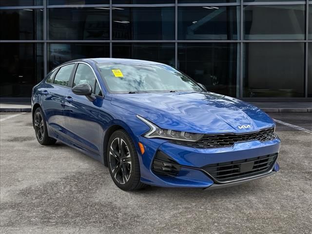Sapphire Blue 2023 Kia K5 Sedan Front-Wheel Drive 8-Speed Automatic
