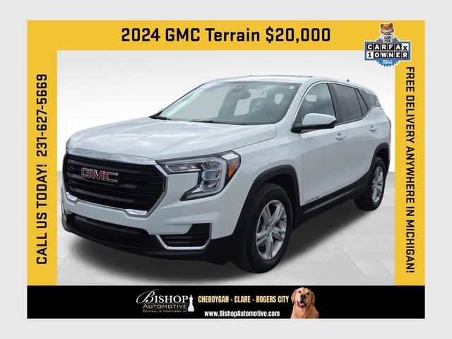 Summit White 2024 GMC Terrain SLE FWD SUV / Crossover Front-Wheel Drive 9-Speed Automatic