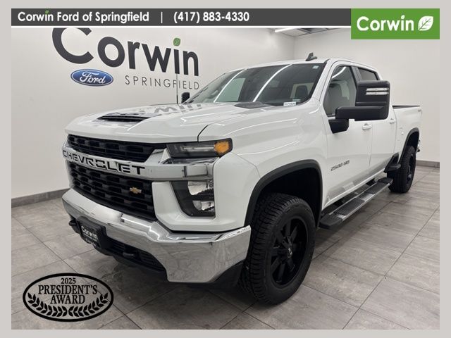 Summit White 2023 Chevrolet Silverado 2500HD LT Crew Cab 4WD Pickup Truck Four-Wheel Drive 6-Speed Automatic