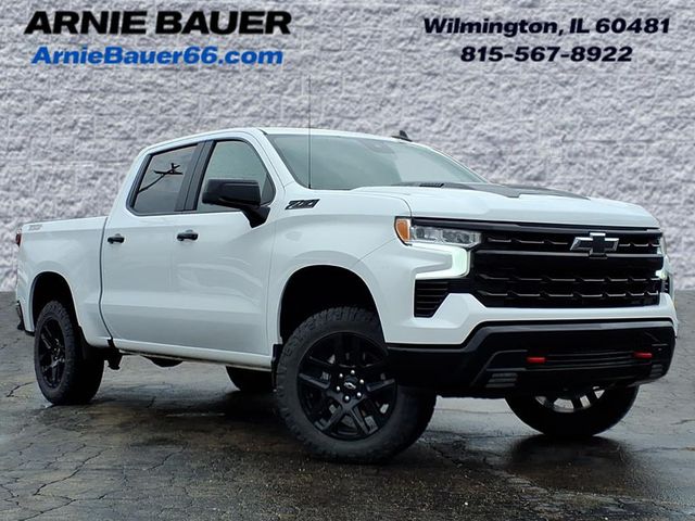 Summit White 2025 Chevrolet Silverado 1500 LT Trail Boss Crew Cab 4WD Pickup Truck Four-Wheel Drive Automatic